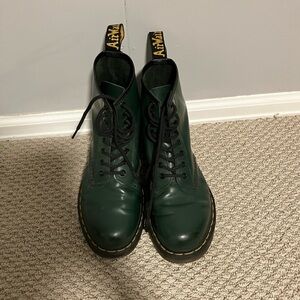 Dr. Martens Forest Green Combat Boots